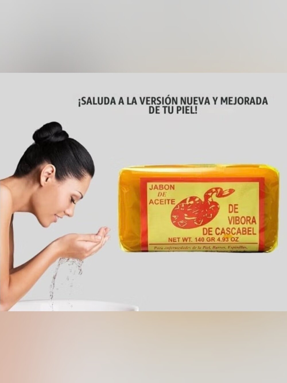 Jabón de Aceite de Vibora de Cascabel - Soap Bar (Yellow)
